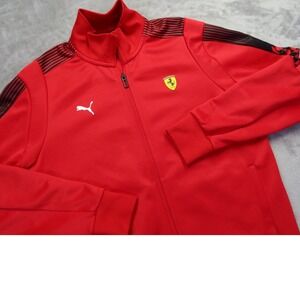 Puma Scuderia Ferrari Men's Track Jacket Red Full Zip M F1 Racing Formula 1